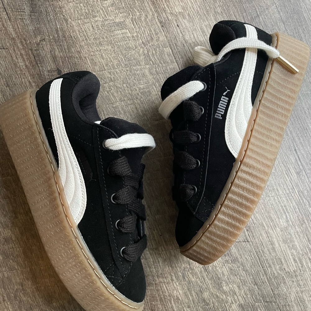 PUMA x FENTY Creeper Phatty Black Warm White Gum By Rihanna Women’s Size 5.5